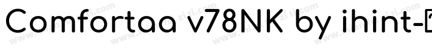 Comfortaa v78NK by ihint字体转换